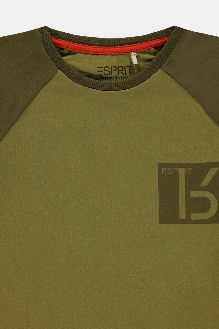 Printed T-shirt in 100% cotton, LEAF GREEN, detail image number 2