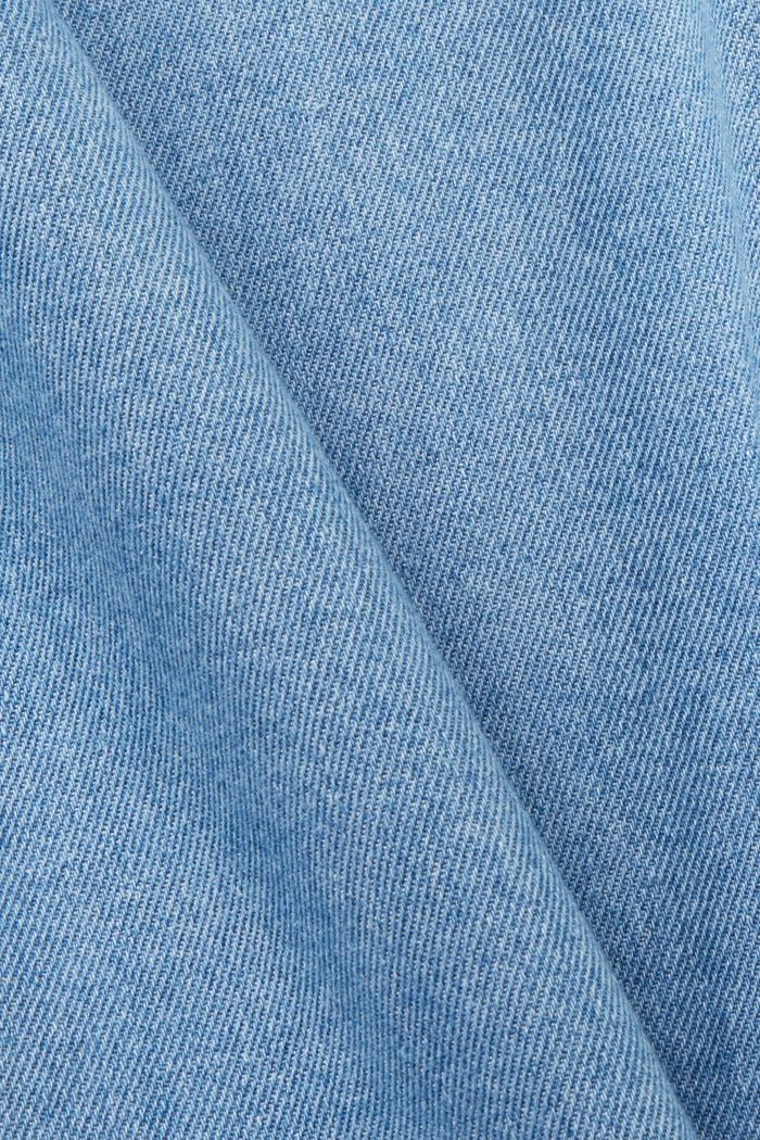 Cotton denim shirt, BLUE LIGHT WASHED, detail image number 5