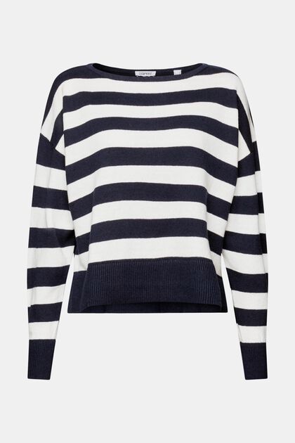 Linen Blend Striped Sweater