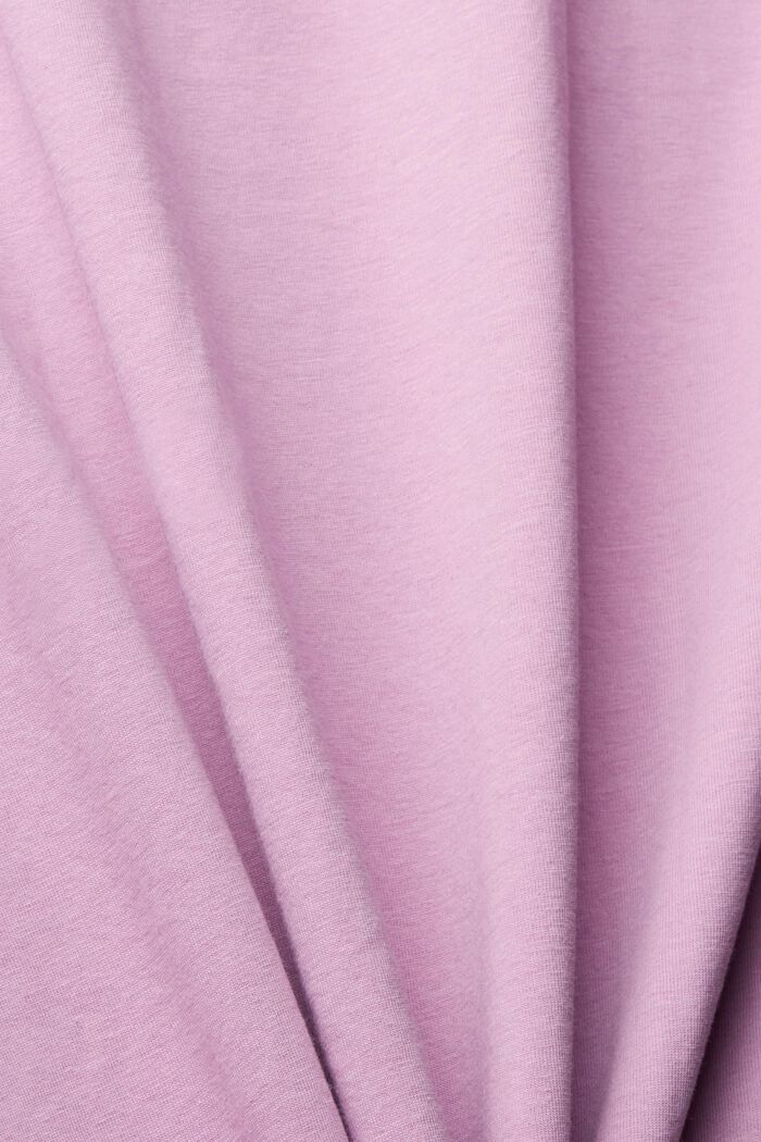 T-shirt with a front print, LILAC, detail image number 4