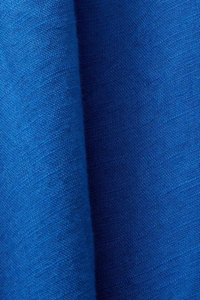 Midi skirt, linen-cotton blend, BRIGHT BLUE, detail image number 4