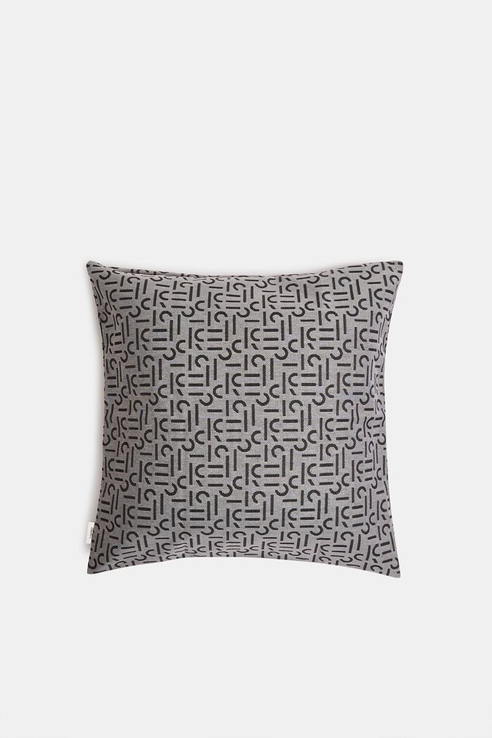 Cushion cover with a woven pattern, ANTHRAZIT, detail image number 2