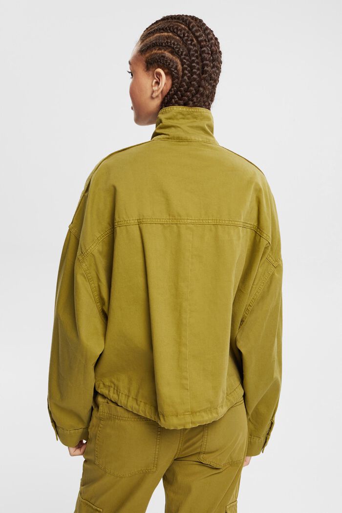 Jacket with drawstring, OLIVE, detail image number 4
