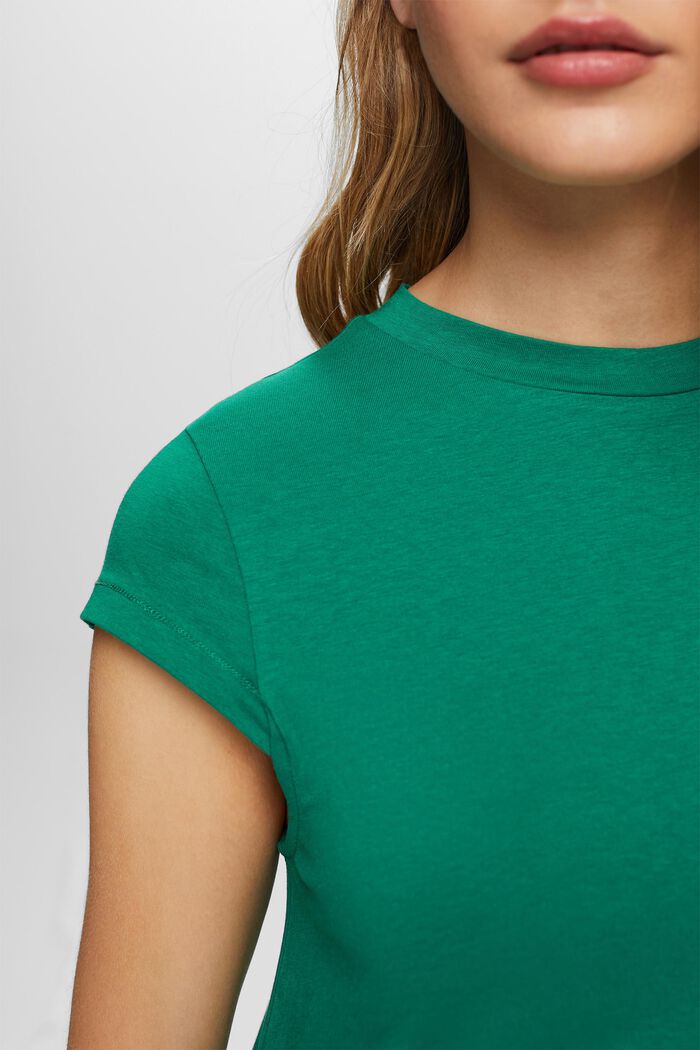 Jersey Midi T-Shirt Dress, DARK GREEN, detail image number 2