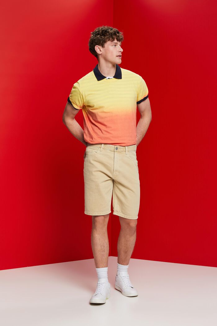 Coloured denim shorts, SAND, detail image number 5
