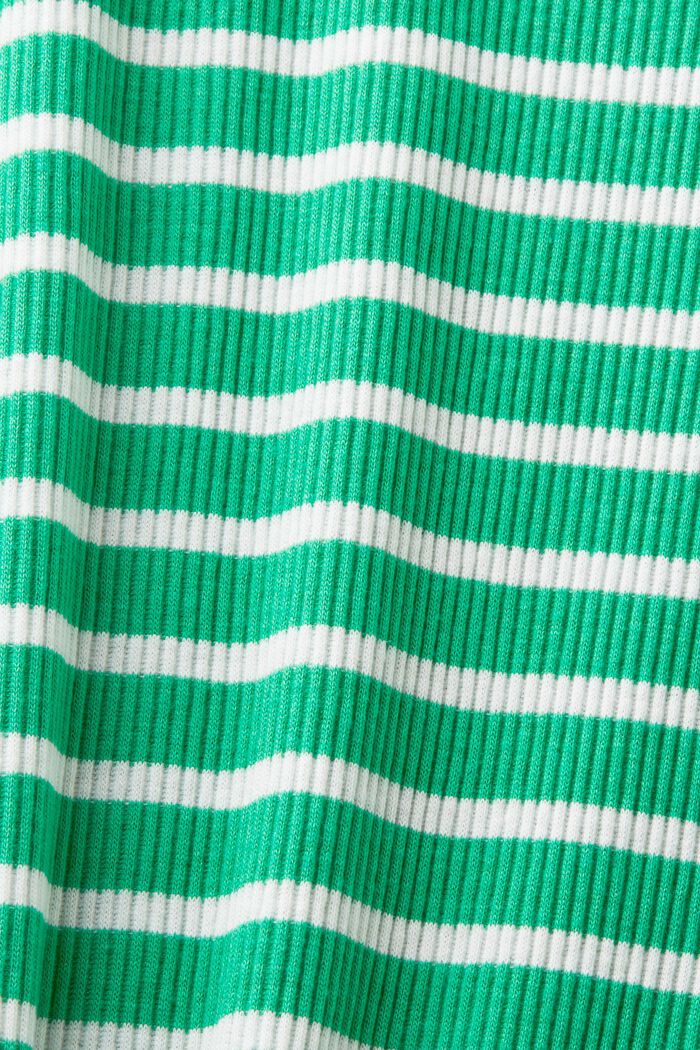 Striped Long-Sleeve Turtleneck, GREEN, detail image number 5