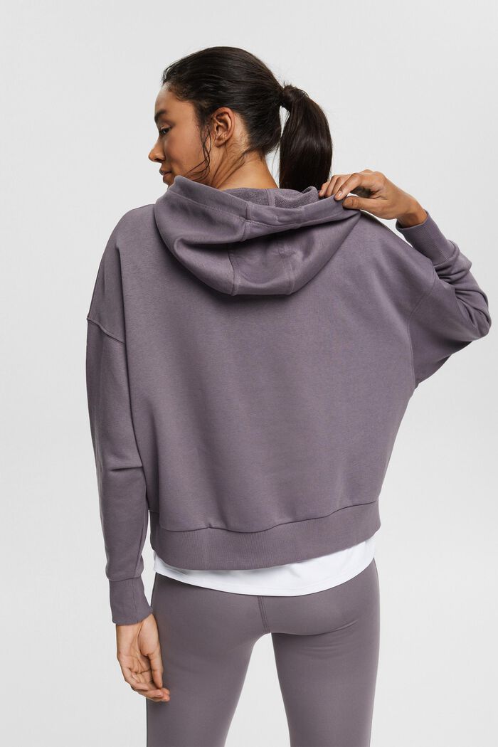 Hooded sweatshirt made of recycled material, TAUPE, detail image number 3