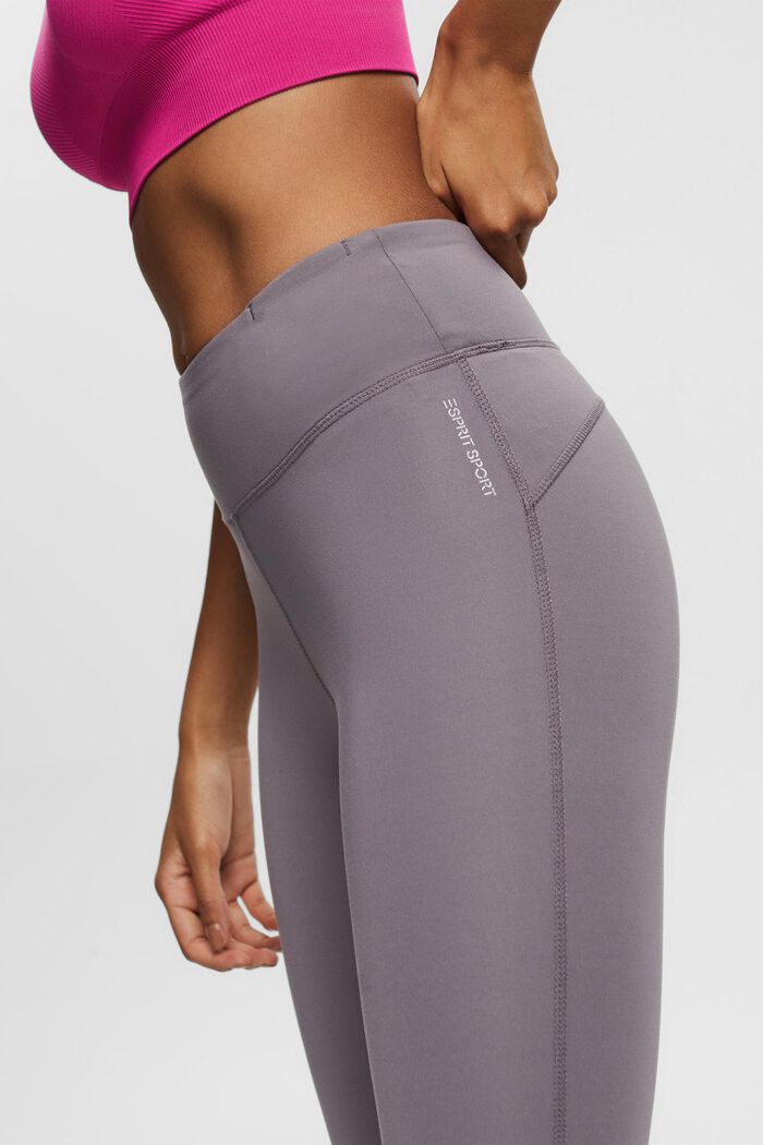 Recycled: capri leggings with an E-DRY finish, TAUPE, detail image number 2