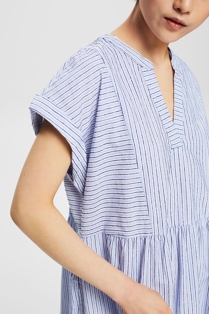 Dress with striped pattern, OFF WHITE, detail image number 3