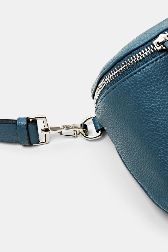 Vegan Leather Crossbody Bag, PETROL BLUE, detail image number 2