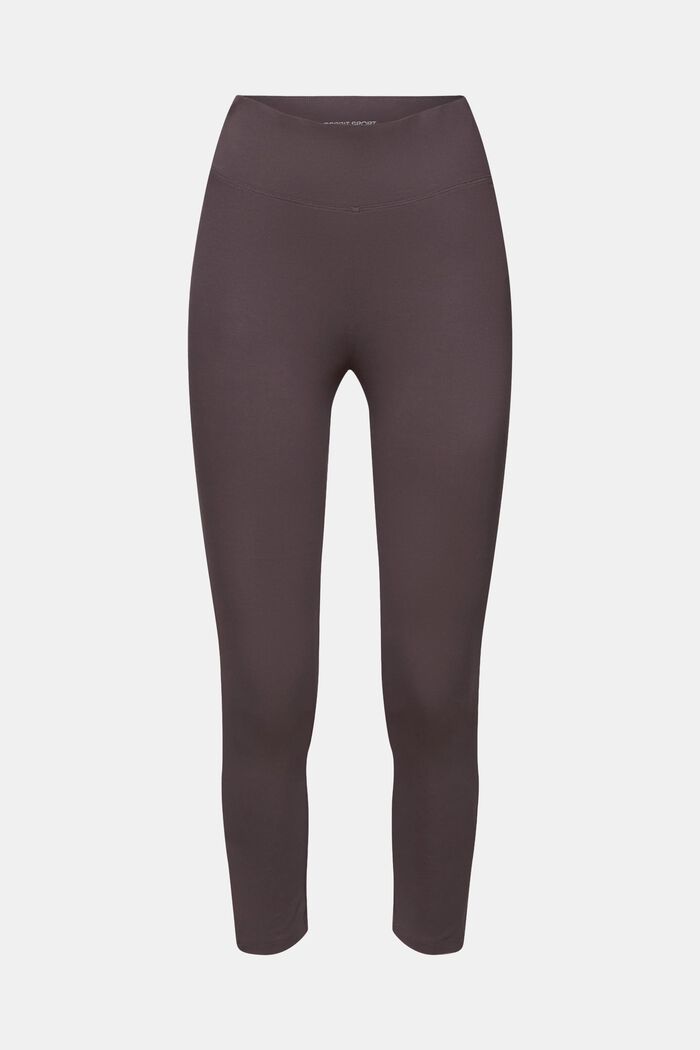 Sports leggings, cotton blend, ANTHRACITE, detail image number 7