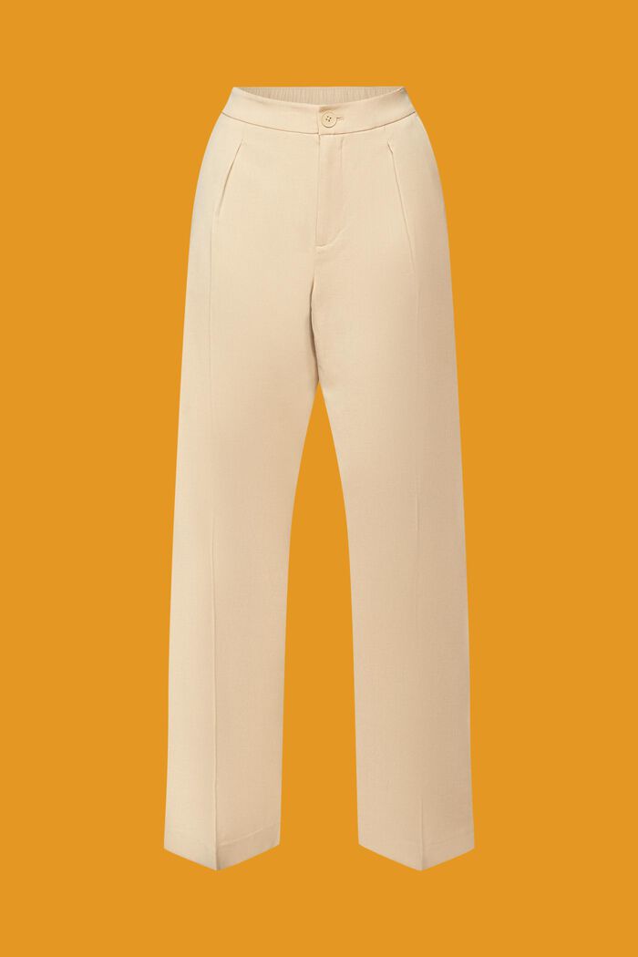 Split hem trousers with zip, SAND, detail image number 7