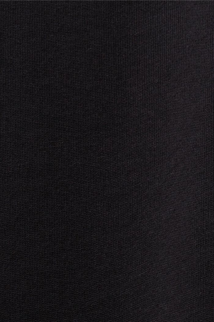 Geometric Print Organic Cotton T-Shirt, BLACK, detail image number 5