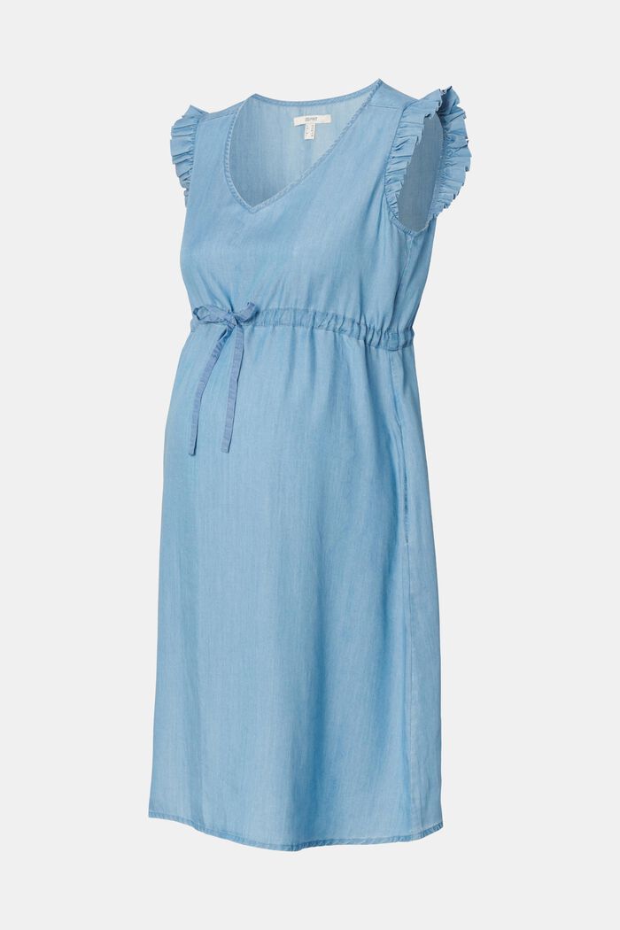 Made of TENCEL™: denim-look dress, MEDIUM WASHED, detail image number 4