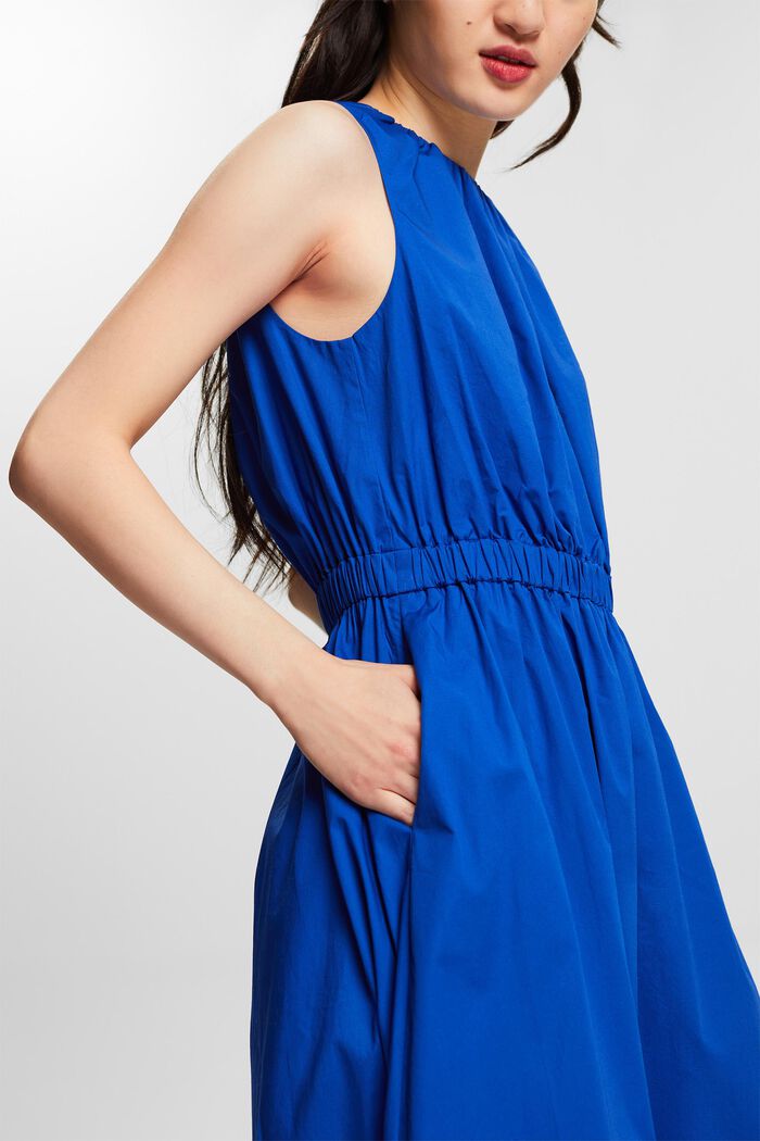 Sleeveless Midi Dress, BRIGHT BLUE, detail image number 3