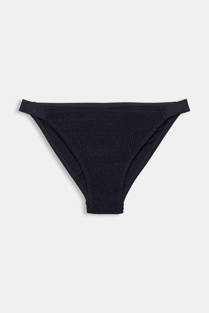 Recycled: hipster briefs with smocking, NAVY, overview