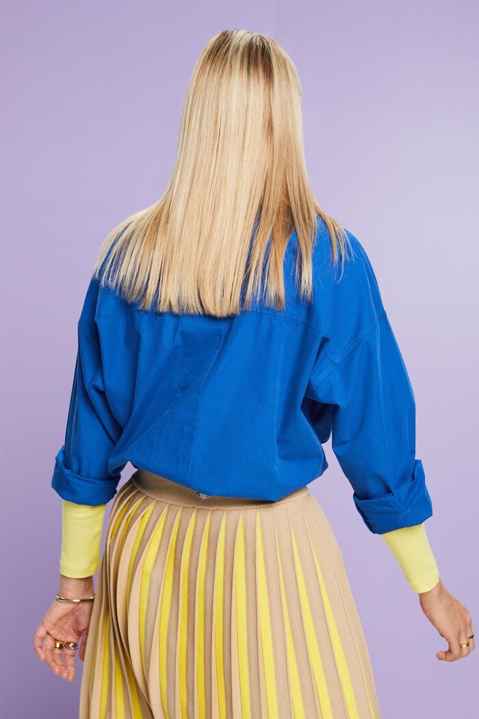 Cotton-Poplin Shirt, BRIGHT BLUE, detail image number 3