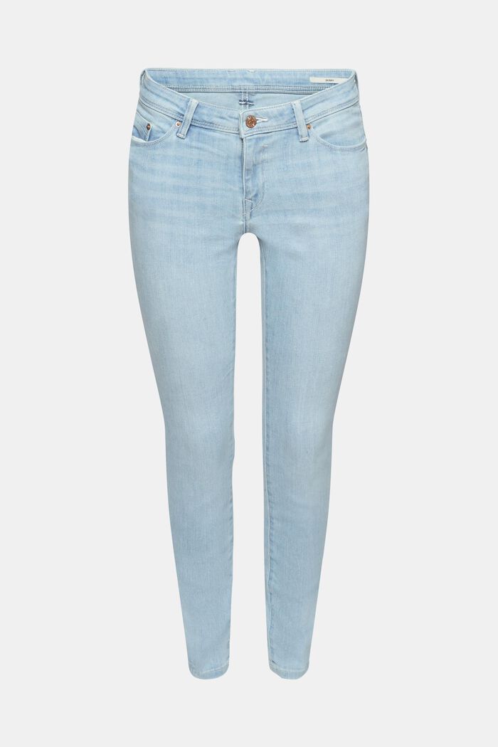 Skinny stretch jeans, BLUE LIGHT WASHED, detail image number 8