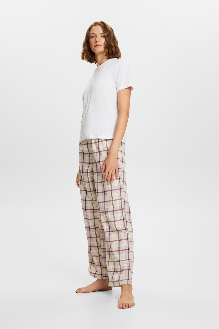 Flannel Pyjama Trousers, SAND, detail image number 1