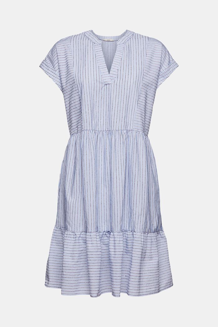 Dress with striped pattern, OFF WHITE, detail image number 5