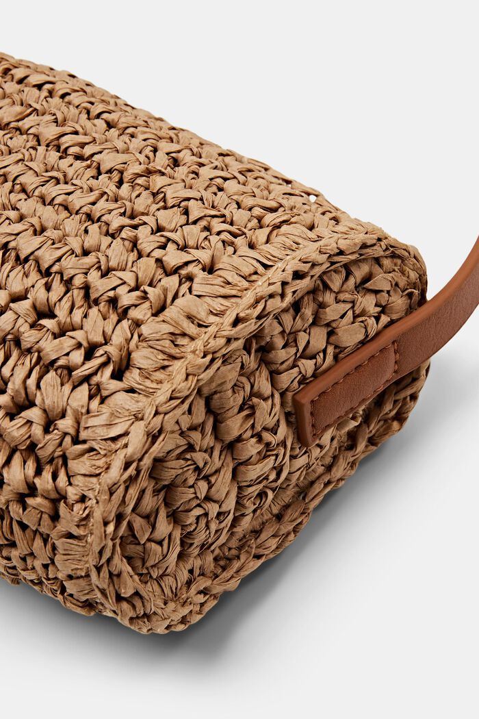 Crochet Shoulder Bag, CAMEL, detail image number 1