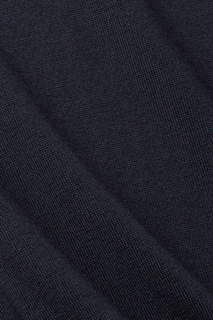 Knitted wool sweater, NAVY, detail image number 1