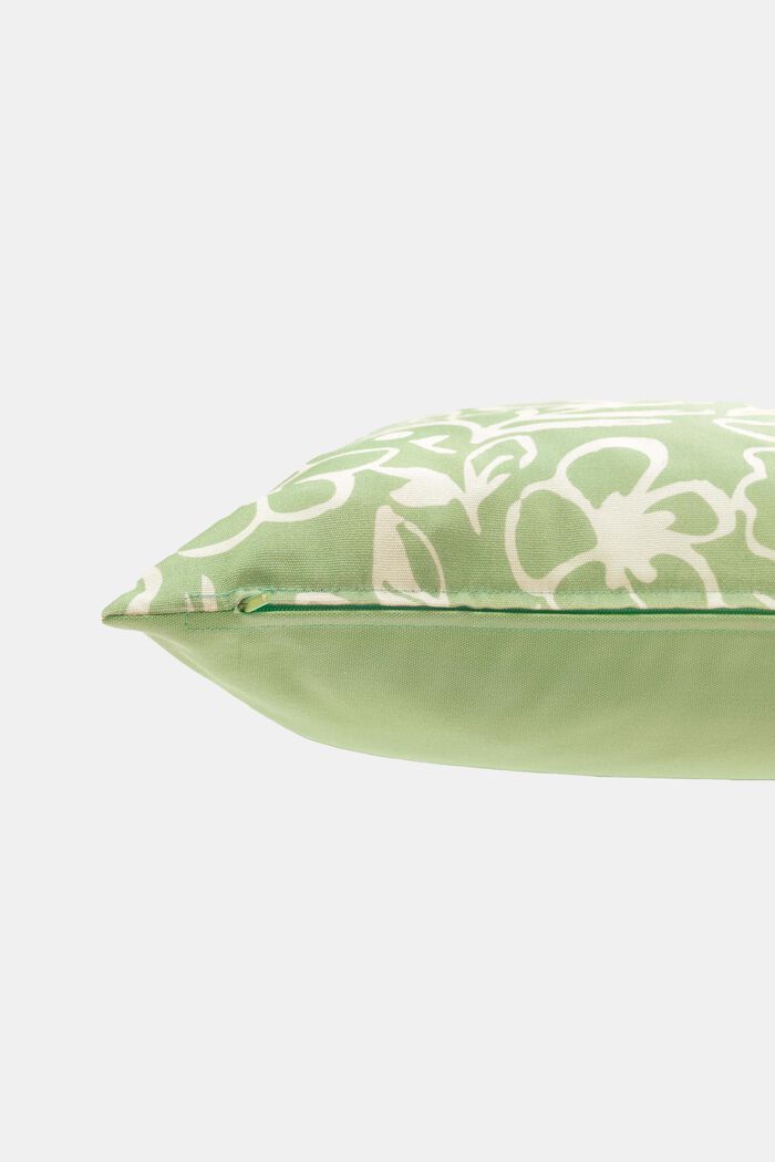 Floral cushion cover, GREEN, detail image number 2