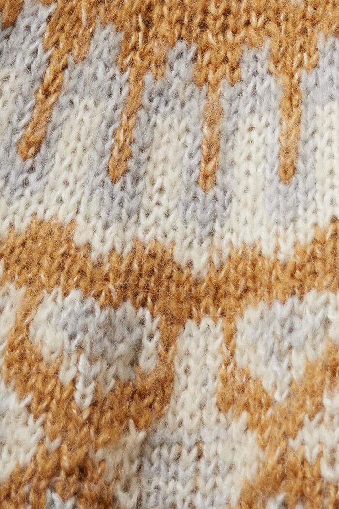 Fair Isle Wool Blend Sweater, LIGHT GREY, detail image number 5