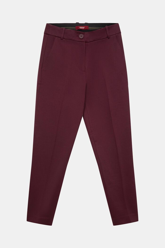 SPORTY PUNTO mix & match tapered trousers, AUBERGINE, detail image number 6