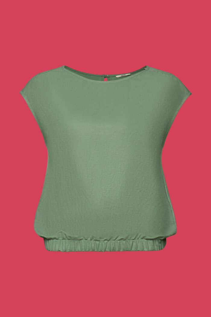 Sleeveless blouse, PALE KHAKI, detail image number 6