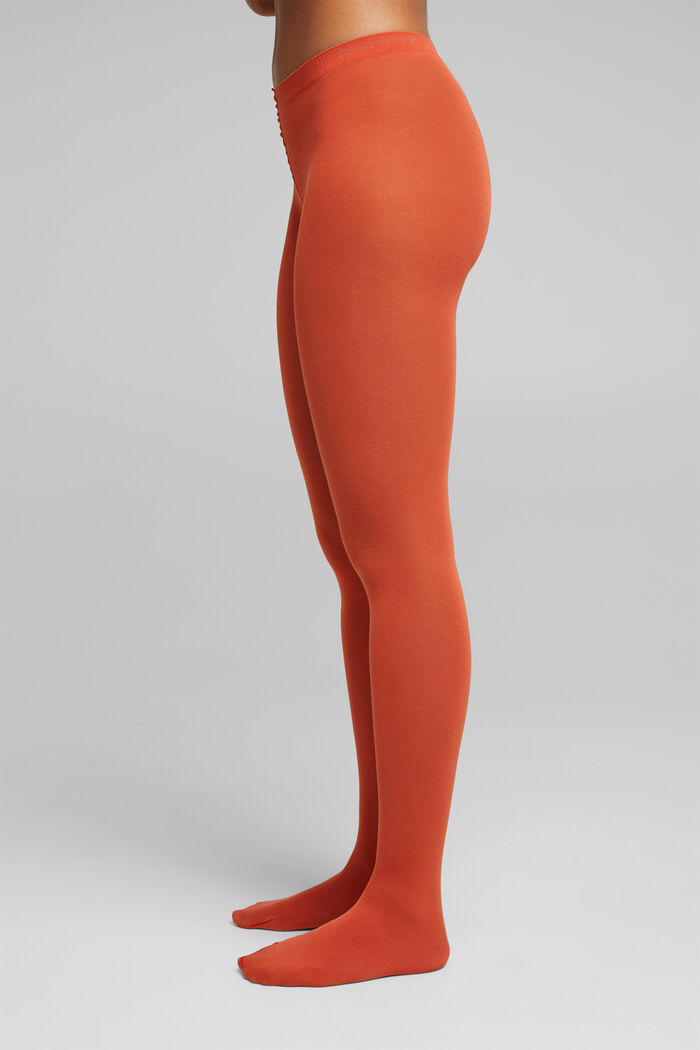 Opaque Tights, TANGERINE, detail image number 0