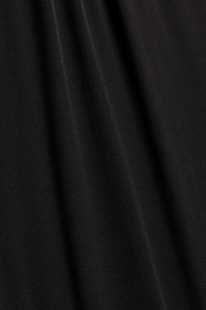 Flounce dress with LENZING™ ECOVERO™, BLACK, detail image number 4