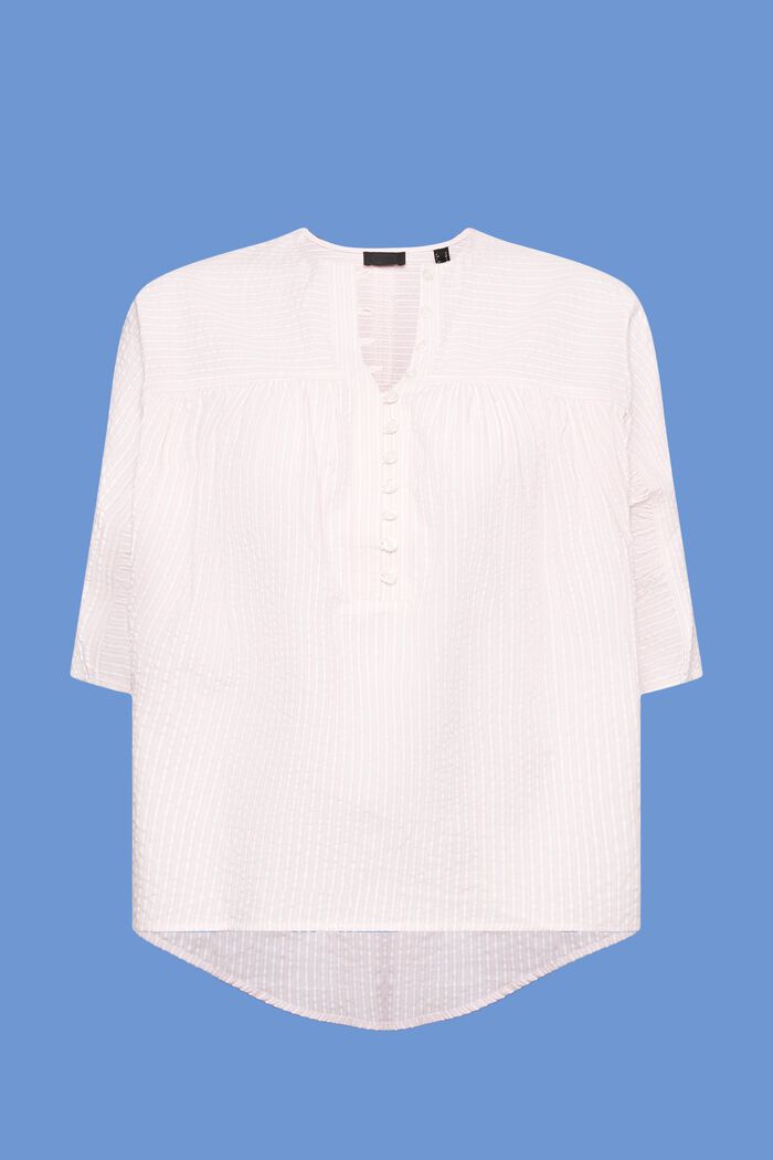 Textured short-sleeve blouse, LIGHT PINK, detail image number 7