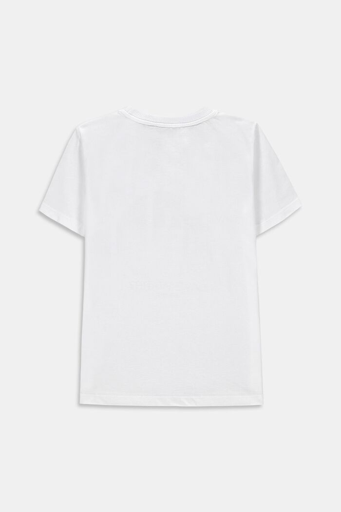 Oversized photo print T-shirt, 100% cotton, WHITE, detail image number 1