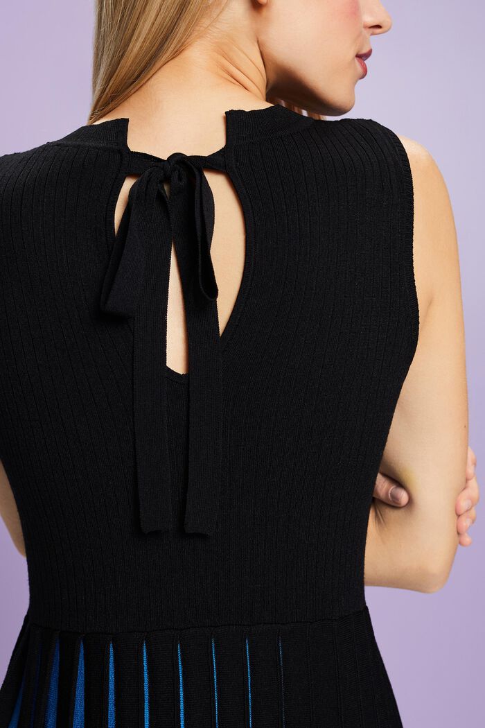 Knitted Mini Dress, BLACK, detail image number 2