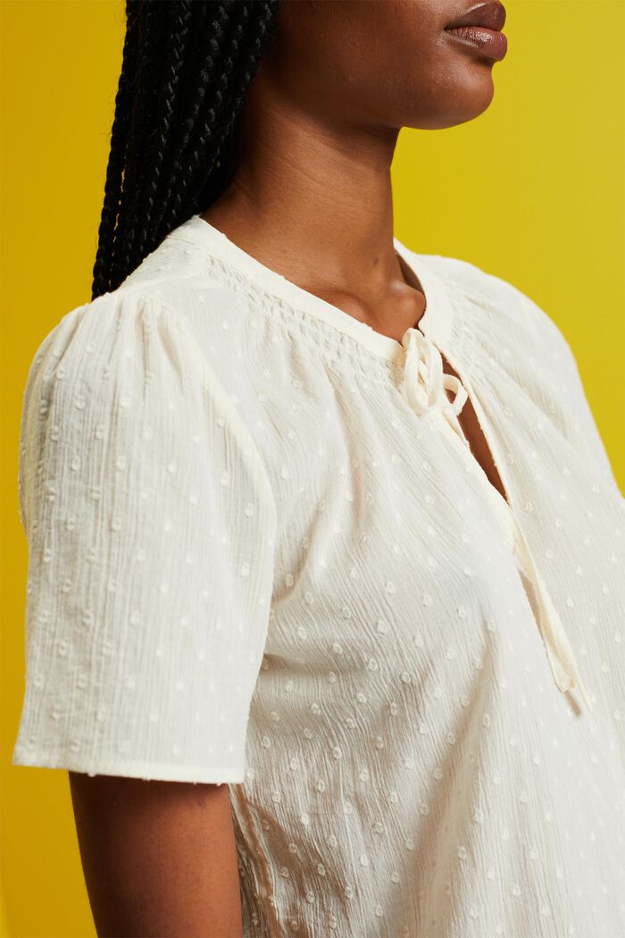 Plumetis blouse, 100% cotton, ICE, detail image number 2