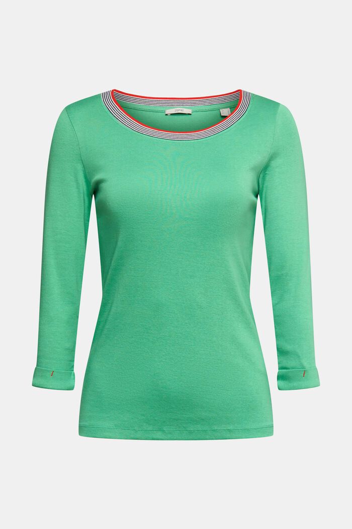 Top with 3/4-length sleeves, GREEN, overview