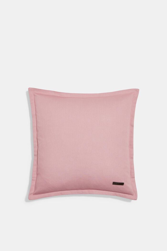 Bi-colour cushion cover made of 100% cotton, MAUVE, detail image number 0