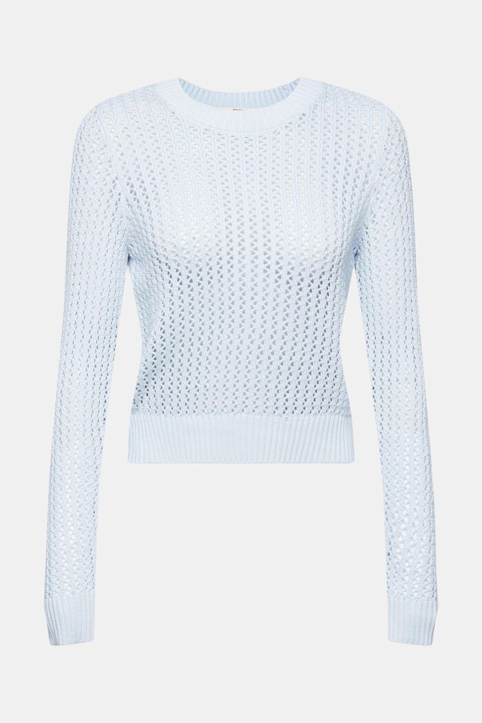 Organic cotton structured jumper, PASTEL BLUE, detail image number 5