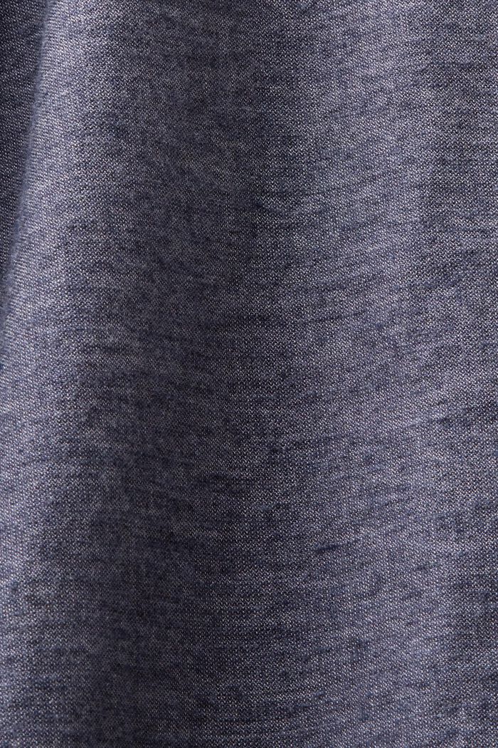 Mottled shirt, 100% cotton, NAVY, detail image number 5