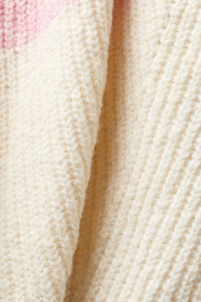 Striped Rib-Knit Turtleneck Sweater, ICE, detail image number 5
