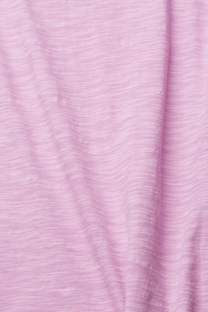 T-shirt with flounces and broderie anglaise, LILAC, detail image number 6