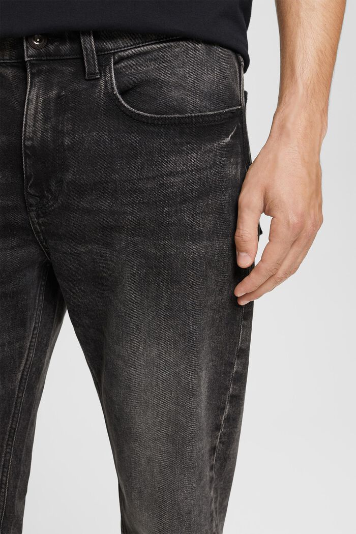 Washed out stretch jeans, BLACK MEDIUM WASHED, detail image number 0