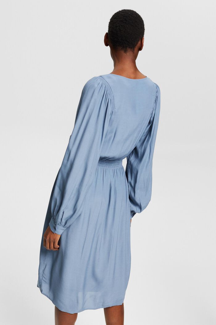Plain dress, LENZING™ ECOVERO™, GREY BLUE, detail image number 2