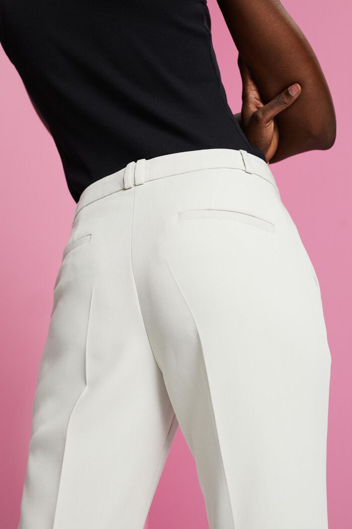 Cropped business trousers, PASTEL GREY, detail image number 4