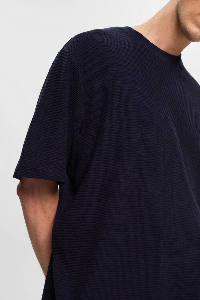 Textured jersey T-shirt, NAVY, detail image number 2