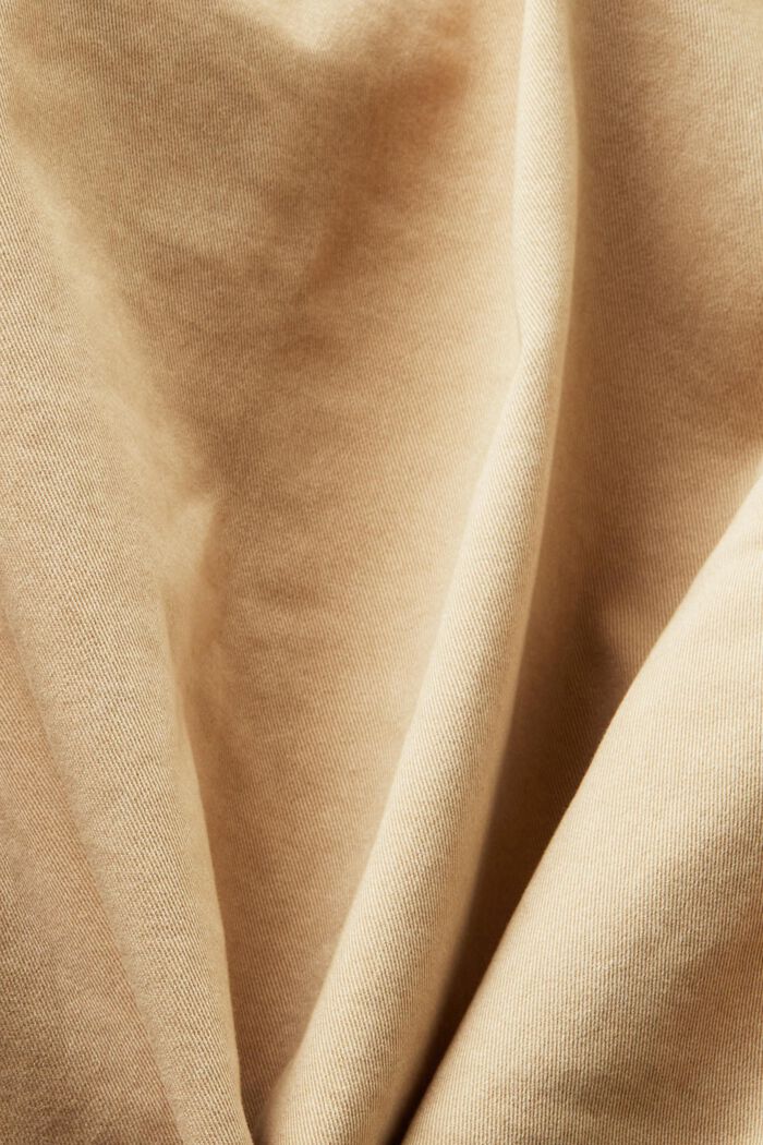 Cropped Cotton-Twill Jacket, BEIGE, detail image number 4