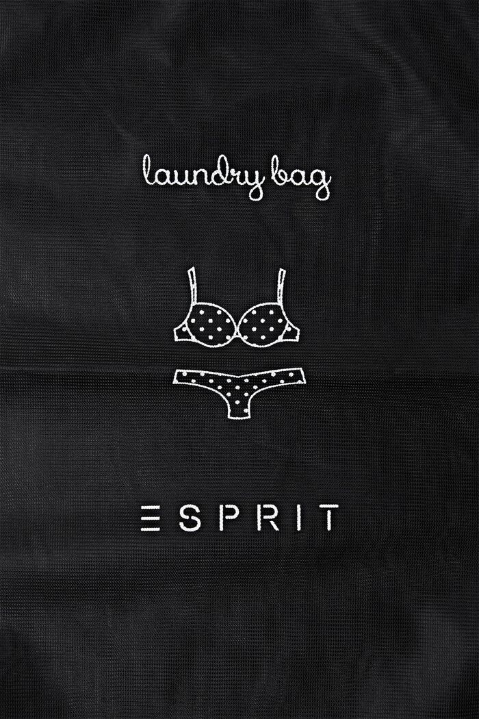 Zip laundry bag, BLACK, detail image number 2