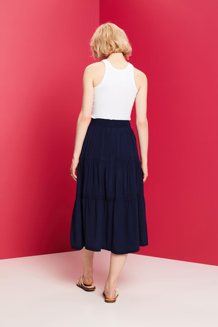 Classic Midi Skirt, NAVY, detail image number 3