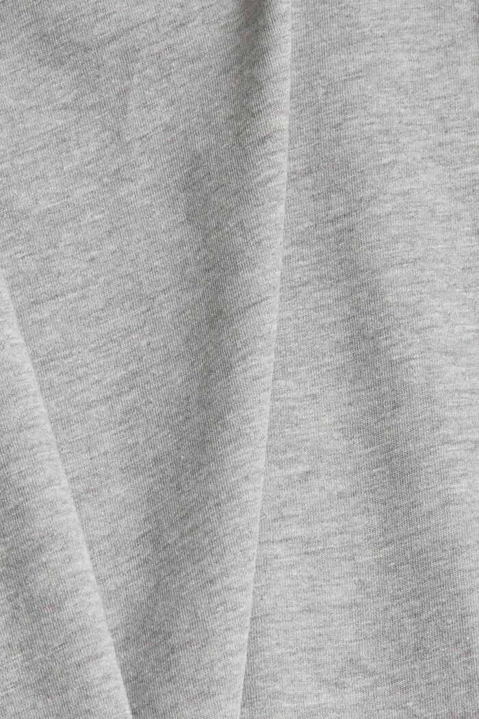 Jersey T-shirt with a statement print, MEDIUM GREY, detail image number 4